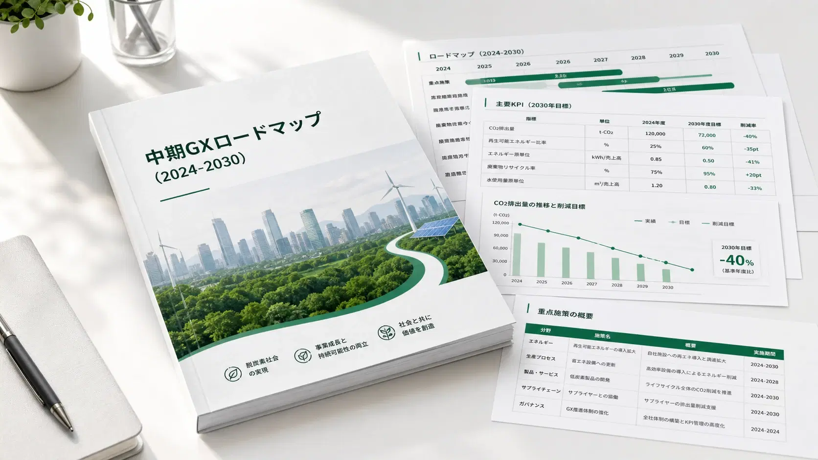中期GXロードマップの成果物イメージ