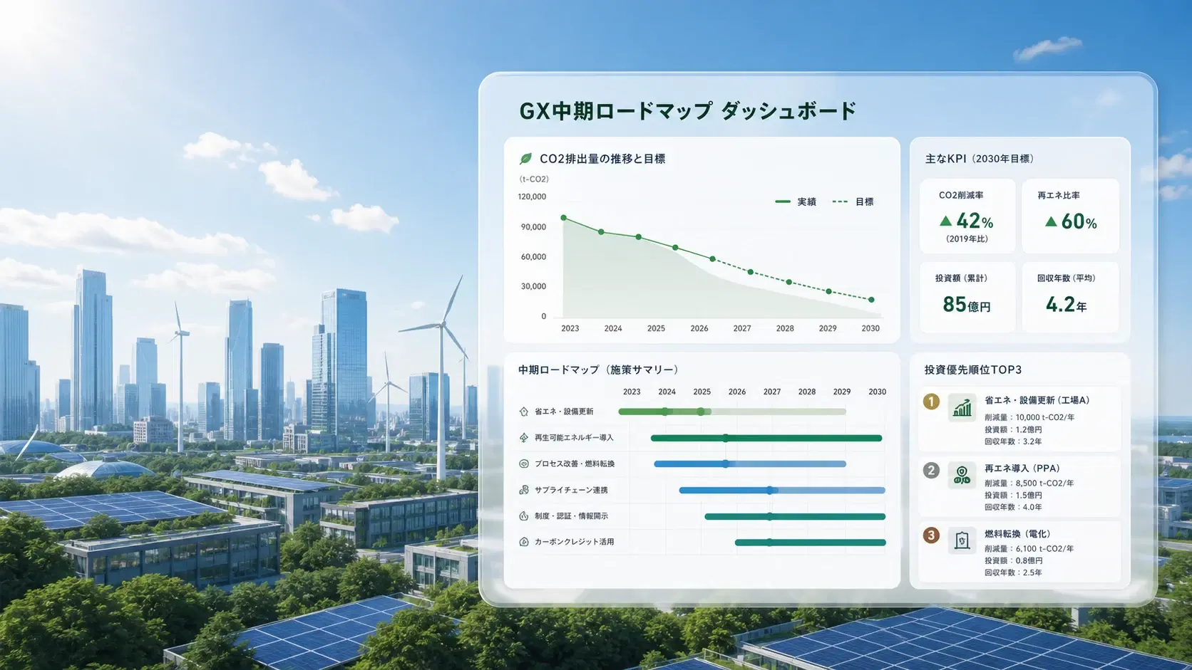 GX推進に向けた中期ロードマップ策定